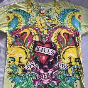 Vintage Ed Hardy tattoo tee shirt